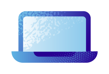 Cartoon image of a laptop